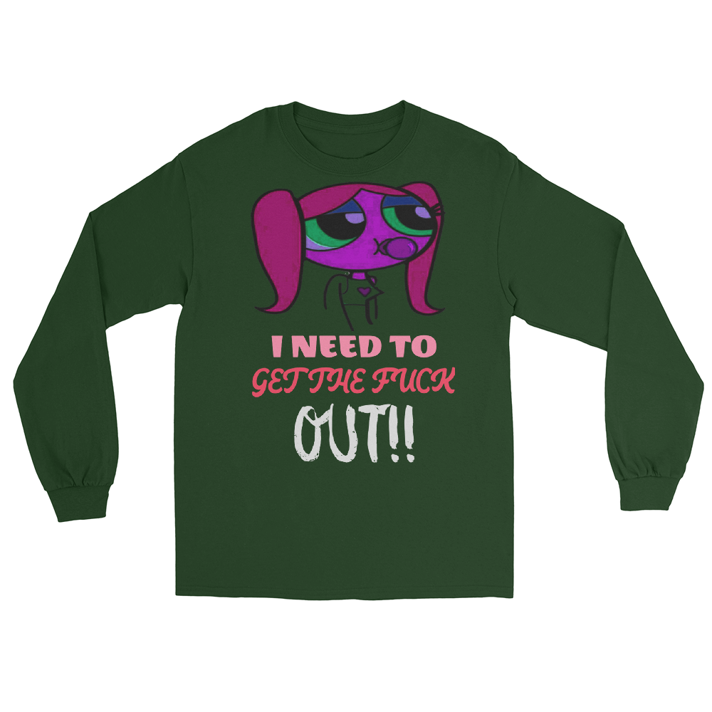 "LETMEOUT.PLZ" Long Sleeve Shirt