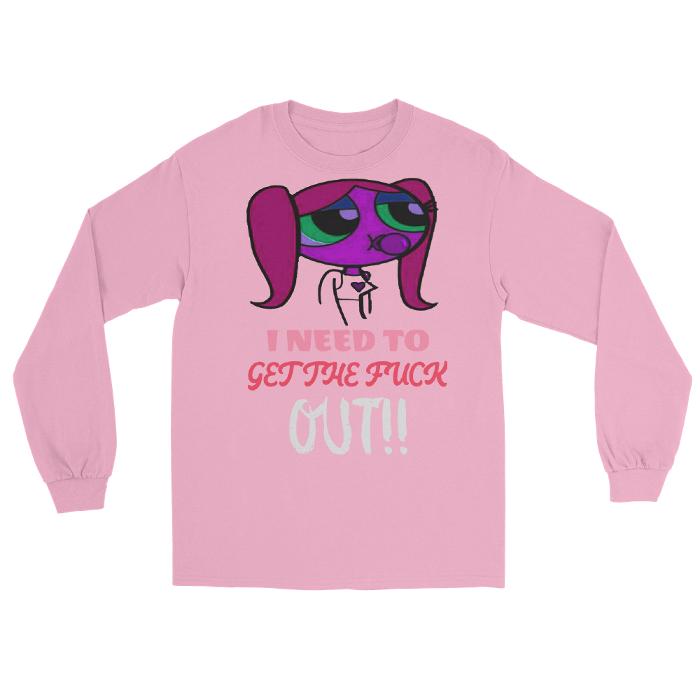 "LETMEOUT.PLZ" Long Sleeve Shirt