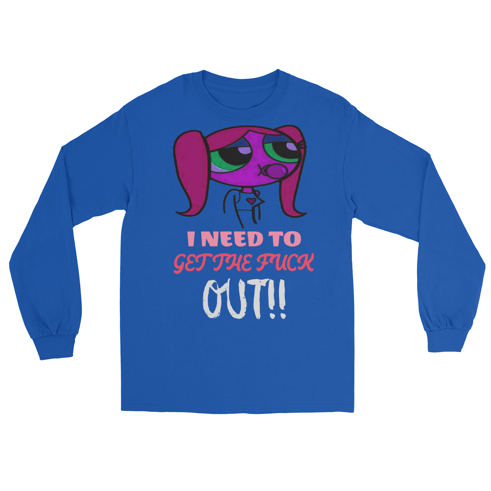 "LETMEOUT.PLZ" Long Sleeve Shirt