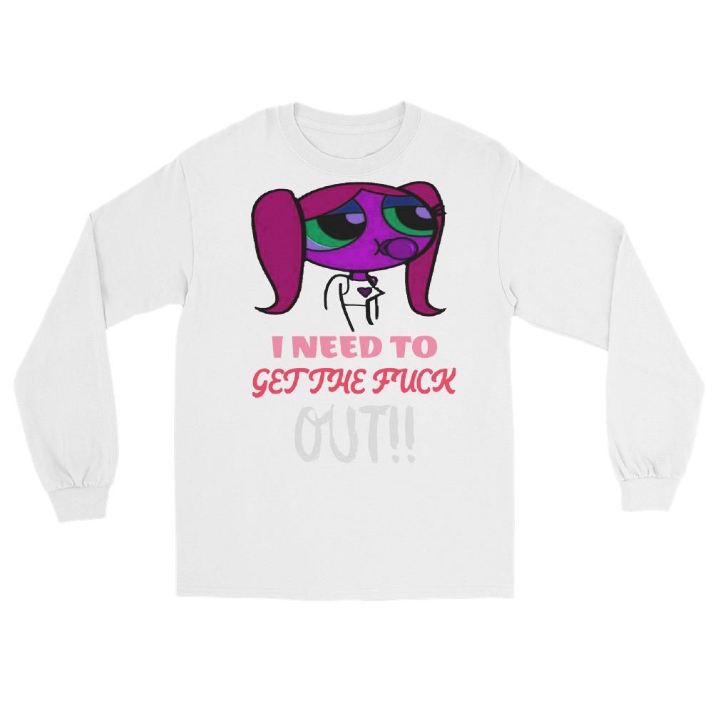 "LETMEOUT.PLZ" Long Sleeve Shirt